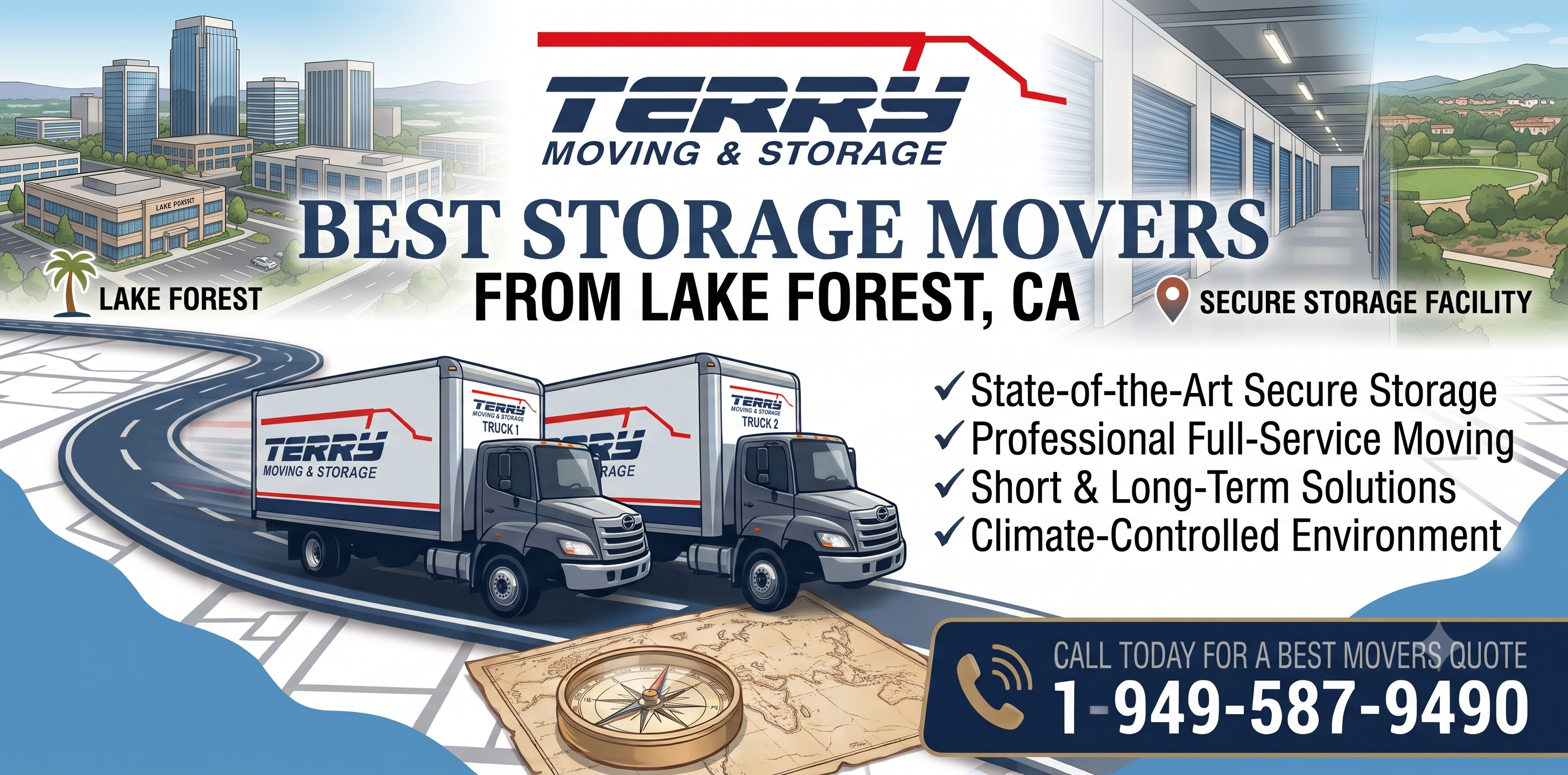 Best Storage Movers from Lake Forest | Terry Moving & Storage